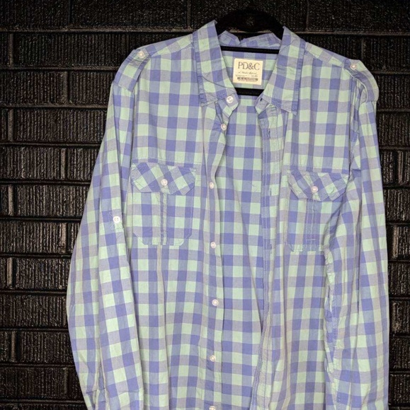 pd&c mens button up shirts